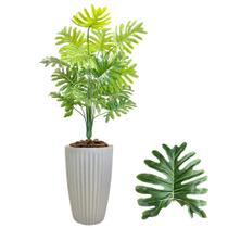 Arranjo Planta Bananinha Artificial Completo Vaso Cone