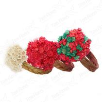 Arranjo Porta Guardanapo Flor Desidratado Flores Secas