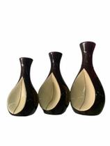 Arranjo Trio de Vaso Cerâmica Gota