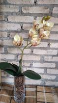 Arranjo Vaso Flores Orquidea Artificial