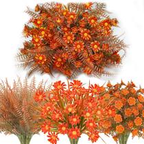 Arranjos de flores artificiais Tepaler Fake Fall 16 unidades