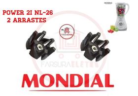 Arraste Acoplamento do Copo 2 Peças Liquidificador Mondial Power 2i NL-26