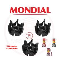 Arraste Acoplamento do Copo 3 Peças Liquidificador Mondial L-1100 Turbo Arraste Acoplamento do Copo 3 Peças Liquidificador Mondial L-1100 Turbo