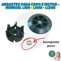 Arraste do copo e do motor de liquidificador Mondial L1000 / L1100 / Eletronic / L850 / L900 Arraste do copo e do motor de liquidificador Mondial L1000 / L1100 / Eletronic / L850 / L900