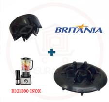 Arraste do Copo e Motor Liquidificador Britania BLQ1380 Turbo Inox