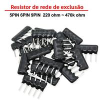 Array De Resistores De Rede 5PIN 6PIN 9PIN DIP 10PCS 100 220 330 470 Ohm a 100K Ohm
