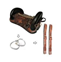 Arreio Basto Crioulo Cabeça Alto com Loro e Estribo 3X PEÇAS Arreio Basto Crioulo Cabeça Alto com Loro e Estribo 3X PEÇAS