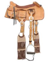 Arreio Cutiano Pantaneiro De Cabeça + Arreamento Completo Inox Couro Arreio Cutiano Pantaneiro De Cabeça + Arreamento Completo Inox Couro