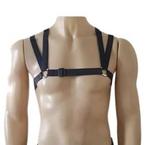 Arreio de busto em elastico harness masculino - Almah Fashion
