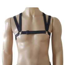 Arreio de busto em elastico harness masculino