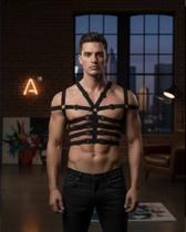 Arreio Harness Masculino em Elástico Ajustável para Busto