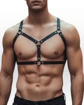 Arreio Harness Masculino em Elástico Regulável para Busto - Fred