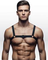 Arreio Harness Peitoral Elástico Masculino Modelo H - Almah Fashion