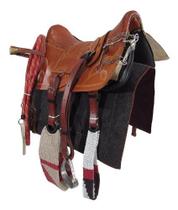 Arreio Havana De Cavalo Sem Cabeça Seco 16 Polegadas Pra Lida E Serviço + Acessórios