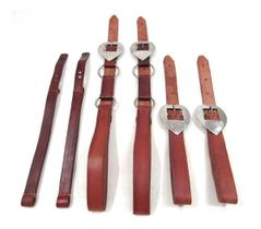 Arriatas De Couro Havana Argoladas Em Coração Inox Oferta!