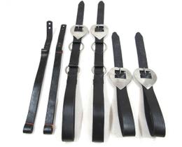 Arriatas Pretas De Inox Para Arreios 6 Peças Couro Confira!