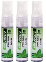 ARROMATIZANTE BUCAL MENTA BIO HALITZ SPRAY 18ml NATUFLORES Kit 3un
