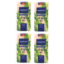 Arroz Agulhinha Polido Orgânico Volkmann 1kg Vácuo Kit 4un
