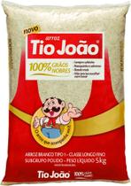 Arroz Branco Tio João Grãos Nobres Tipo 1 Pacote 5kg