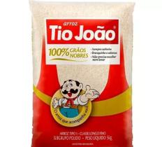 Arroz Branco Tipo 1 Pacote Com 5kg Tio João