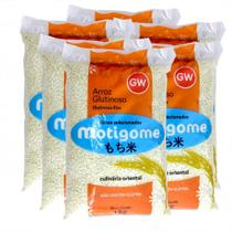 Arroz Glutinoso Motigome Grão Longo 1kg Gw (kit Com 5)
