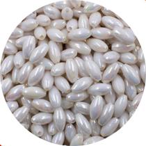 Arroz Perolado Irisado Passante 3X6mm Em Abs Com 500Gr