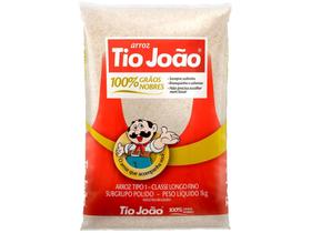 Arroz Tio João 100% Grãos Nobres Tipo 1 - 1kg