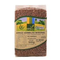 Arroz vermelho integral orgânico à vácuo coopernatural 500 g