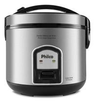 Arrozeira elétrica a vapor Philco PH10 Visor Glass Inox - Preto/Prata Arrozeira elétrica a vapor Philco PH10 Visor Glass Inox - Preto/Prata