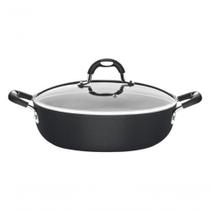 Arrozeira Tramontina Mônaco Induction Em Alumínio Antiaderente Starflon Premium Preto Com Tampa 28cm Arrozeira Tramontina Mônaco Induction Em Alumínio Antiaderente Starflon Premium Preto Com Tampa 28cm