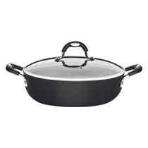 Arrozeira Tramontina Mônaco Induction em Alumínio com Revestimento Interno e Externo Antiaderente Starflon Premium Preto com Tampa 28 cm 4,2 L