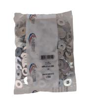 Arruela lisa 1/4 zincado branco New-Fix Din 994 Pacote 1kg