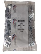 Arruela lisa 3/16 zincado branco New-Fix Din 994 Pacote 1kg