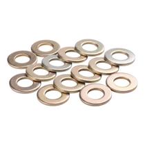 Arruela lisa aço bicromatizada 10mm - kit 100 unidades