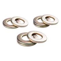 Arruela lisa aço bicromatizada 12mm - kit 100 unidades