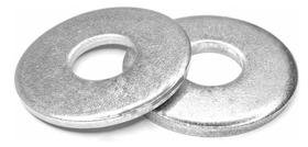 Arruela Lisa M10 Aço Carbono Zincado Branco - 500 Peças Arruela Lisa M10 Aço Carbono Zincado Branco - 500 Peças