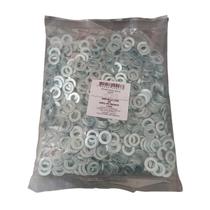 Arruela lisa M8 zincado branco New-Fix Din 125 Pacote 1kg