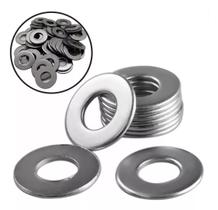Arruela lisa zincada 3/16 polegada aço carbono zincado branco pacote 1 kg new-fix resistente para parafuso e porca Arruela lisa zincada 3/16 polegada aço carbono zincado branco pacote 1 kg new-fix resistente para parafuso e porca