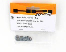 Arruela m5x10x0.5mm (10pçs) de automodelo hpiz694