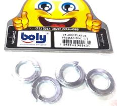 Arruelas De Pressão Zincadas 1/2" Kit 4 Pçs - Boly - Ref. 631