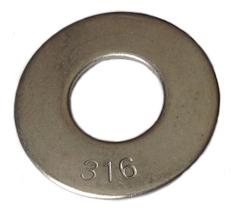 Arruelas planas Marine Bolt Supply Type 316 em aço inoxidável Arruelas planas Marine Bolt Supply Type 316 em aço inoxidável