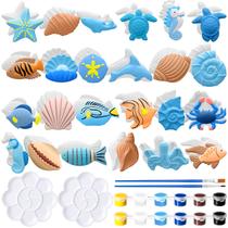 Art Craft Kit WinnerWhy, conjunto de tinta cerâmica de 24 peças Ocean Art Craft Kit WinnerWhy, conjunto de tinta cerâmica de 24 peças Ocean