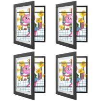 Art Frames Golden State Art 10x12,5 cm, abertura frontal, conjunto de 4