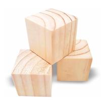 / Art & Lar / Kit com 10 Cubos de Madeira 6,5 x 6,5 cm