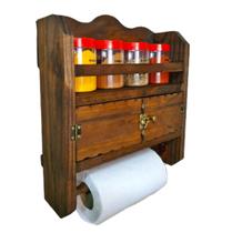 / Art & Lar / Porta Tempero Armarinho Papel Toalha Potes Vidro