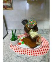 / Art & Lar / Suporte para Balas e Doces 4 Potes Baleiro