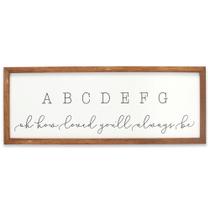 Arte de Parede ABC - Alfabeto Infantil Open Road Brands (24,52 x 8,75 polegadas)