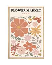 Arte de parede com impressão em tela Zzuyi Flower Market Pink Wildflower Arte de parede com impressão em tela Zzuyi Flower Market Pink Wildflower