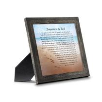 Arte de parede Crossroads Home Decor Footprints in the Sand 25x25cm