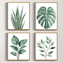 Arte de parede Drsoum Botanical Canvas Aquarela Folha Verde 20x25cm Arte de parede Drsoum Botanical Canvas Aquarela Folha Verde 20x25cm